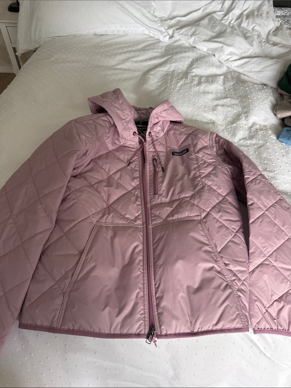 Patagonia Women's Hooded Quilted Puffer Jacket - Dusty Rose